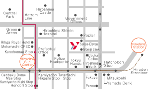 Central Hiroshima YMCA Map