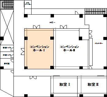 2号館地下1階フロア図