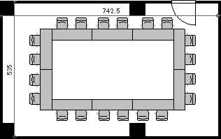 レイアウト図（3号館3階3-C／ロの字）